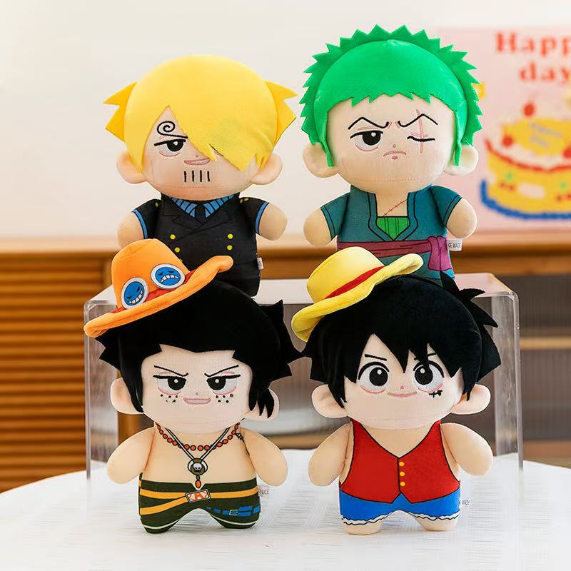 Kids Toys Young - Peluches Anime 23cm Luffy Zoro Ace
