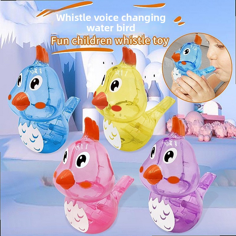Kids Toys Easter - Sifflet d'oiseau en plastique coloré, jouet