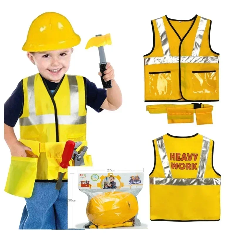 Kids Toys Set - Déguisements d'ouvriers du bâtiment pour garçons,