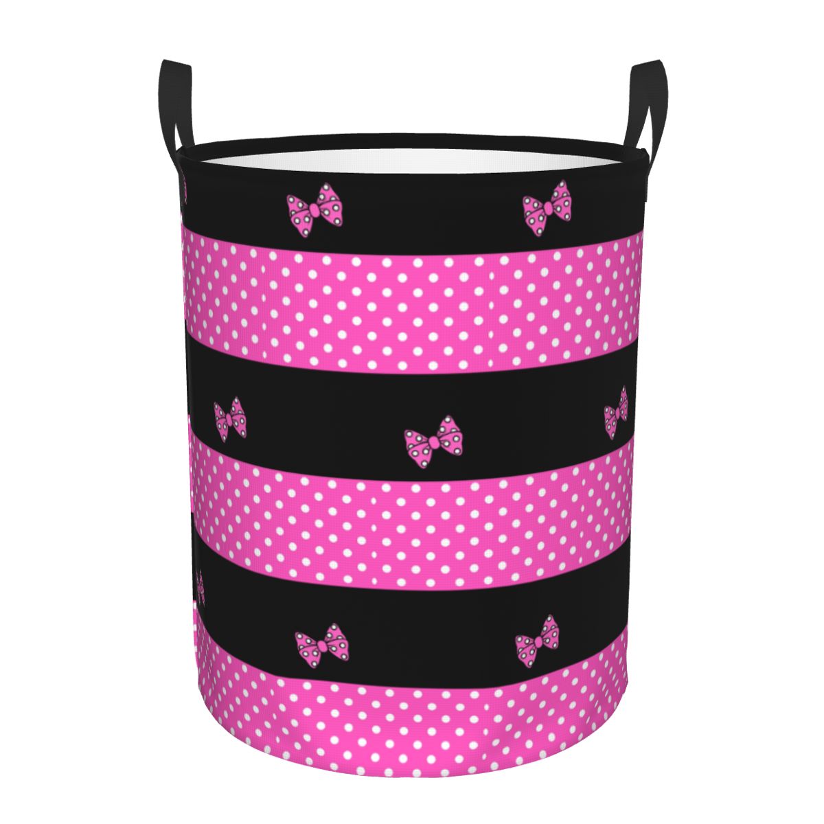 Kids Toys Basket - Mir à linge Minnie à pois