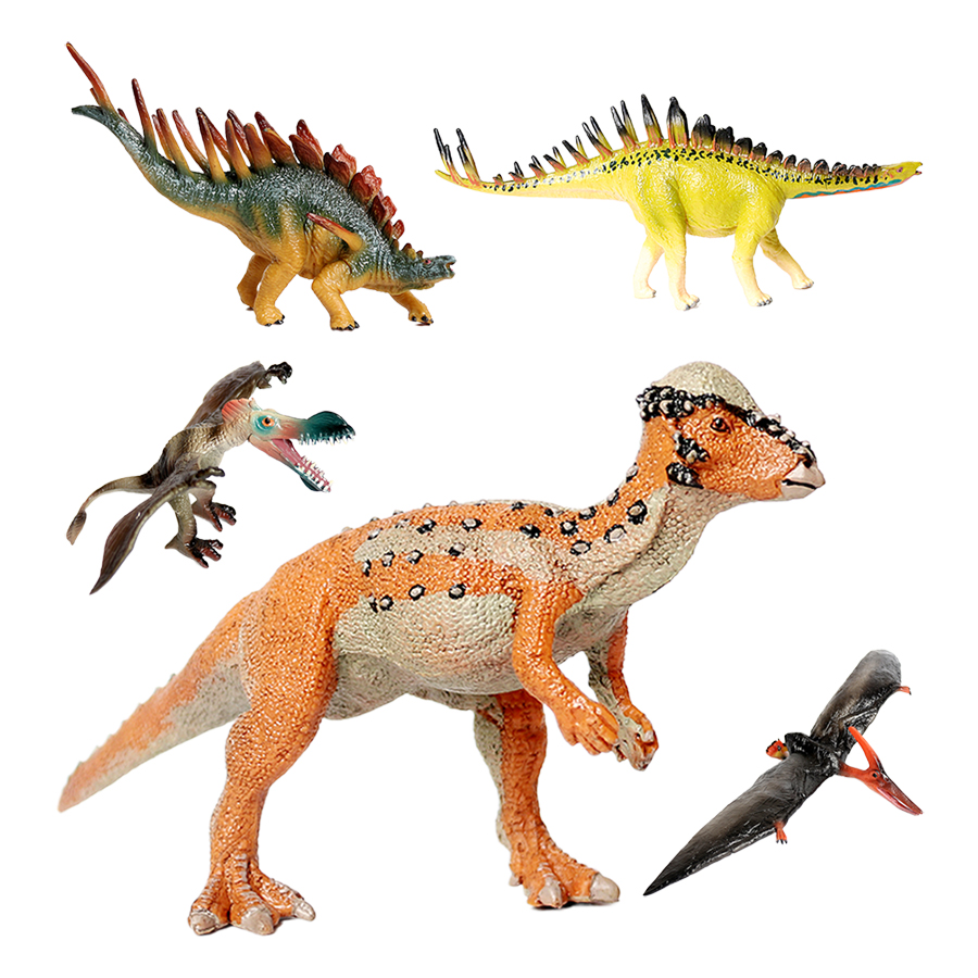 Kids Toys Reviews - Figurines d'animaux dinosaures préhistoriques en plastique,