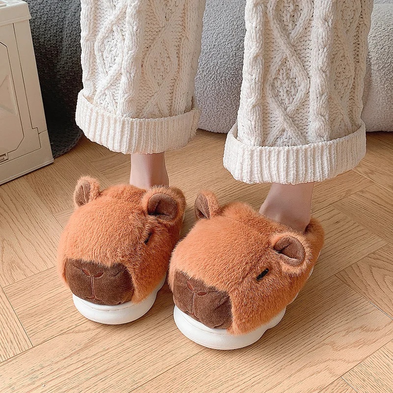 Soft Plush Doll - Pantoufles en peluche ZUOFU pour couple,