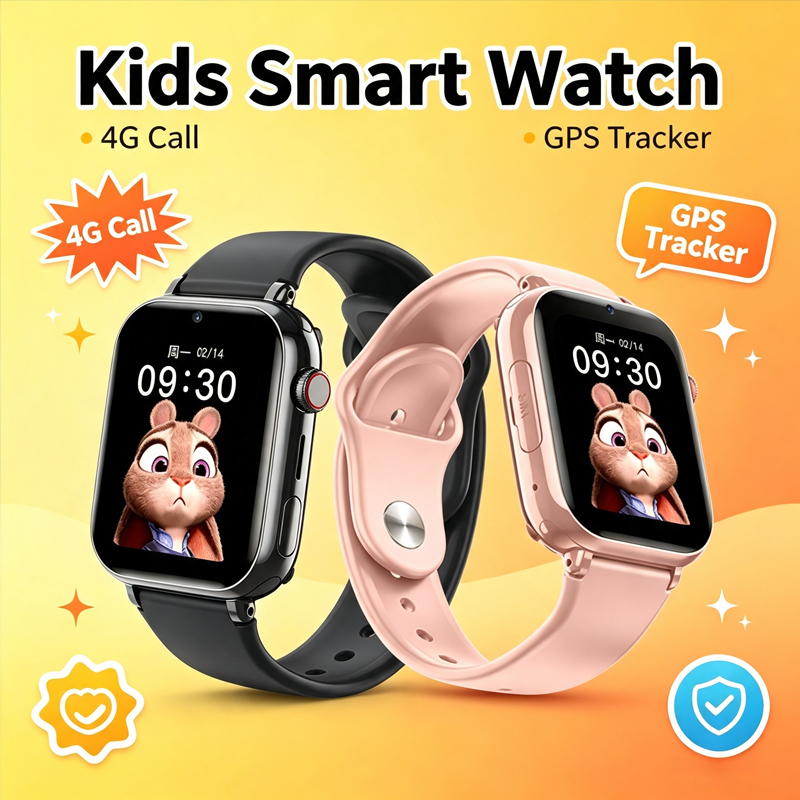 Kids Smartwatch Gps - Montre connectée GPS étanche pour enfants,