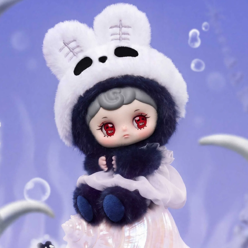 Soft Plush Doll - Pendentif en peluche vinyle Tarti Skull