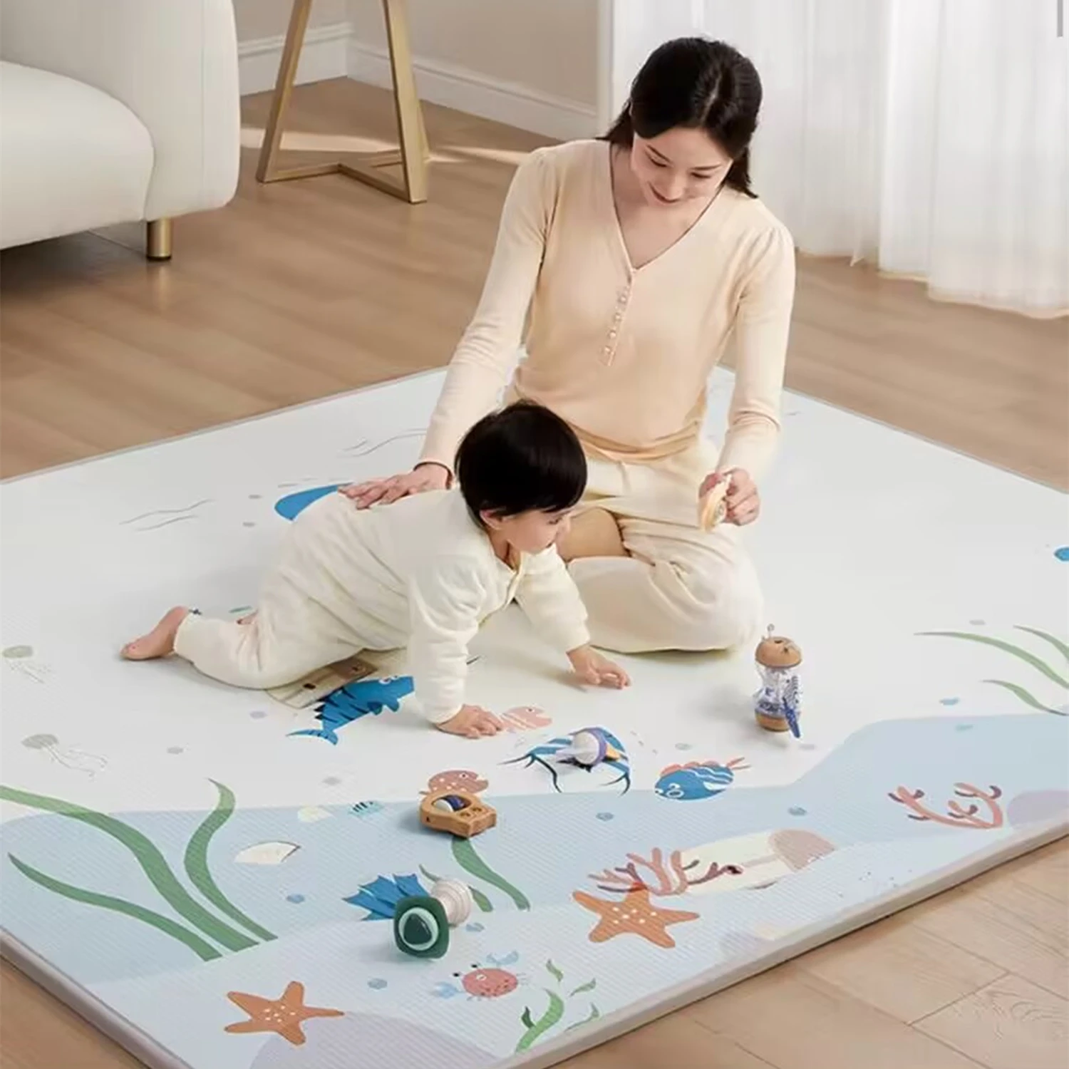 Kids Toys Bd - Tapis de jeu imperméable épais de