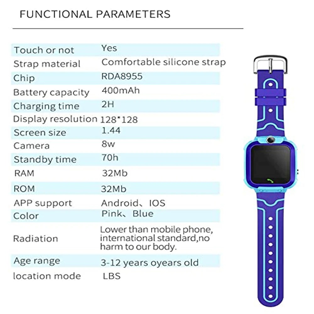Montre connectée Q12 4G pour e - Kids Smartwatch Gps avis et prix