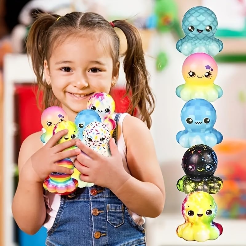 6/12 Pièces Jouets Poulpe Squi - Kids Toys Basket avis et prix